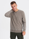 Ombre Clothing Béžová pánská mikina Ombre Clothing