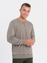 Ombre Clothing Béžová pánská mikina Ombre Clothing