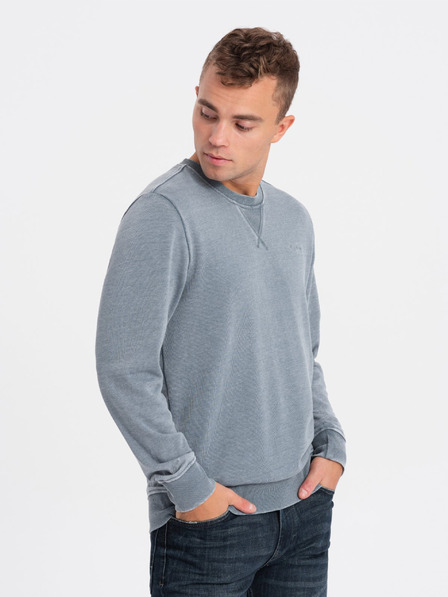 Ombre Clothing Světle modrá pánská mikina Ombre Clothing