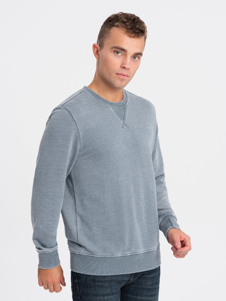 Ombre Clothing Světle modrá pánská mikina Ombre Clothing