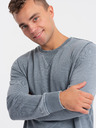 Ombre Clothing Světle modrá pánská mikina Ombre Clothing