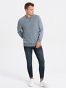 Ombre Clothing Světle modrá pánská mikina Ombre Clothing
