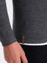 Ombre Clothing Tmavě šedý pánský svetr Ombre Clothing