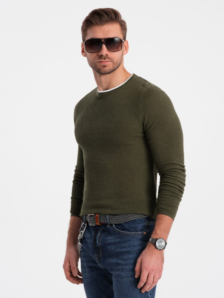 Ombre Clothing Khaki pánský svetr Ombre Clothing