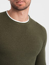 Ombre Clothing Khaki pánský svetr Ombre Clothing