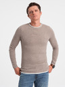 Ombre Clothing Béžový pánský svetr Ombre Clothing