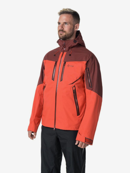 Kilpi Červená pánská outdoorová nepromokavá bunda Kilpi HASTAR-M