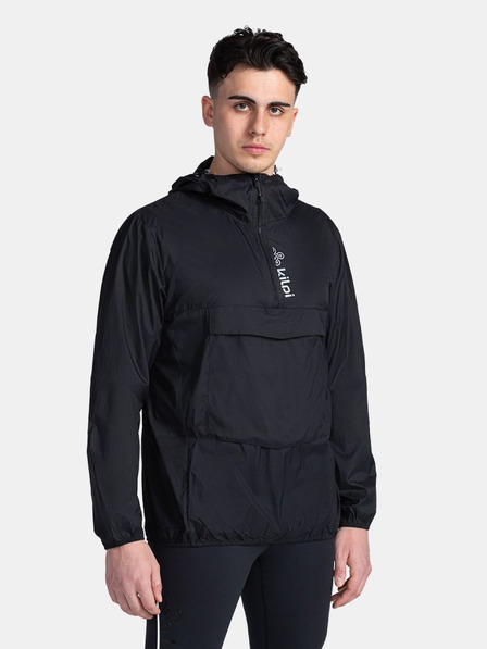 Kilpi Černá pánská lehká anorak bunda Kilpi ANORI-M