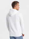 Ombre Clothing Bílá pánská mikina s potiskem Ombre Clothing