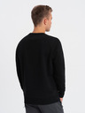 Ombre Clothing Černá pánská mikina s potiskem Ombre Clothing