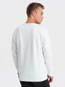 Ombre Clothing Bílá pánská mikina s potiskem Ombre Clothing