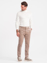 Ombre Clothing Krémový pánský basic svetr s rolákem Ombre Clothing