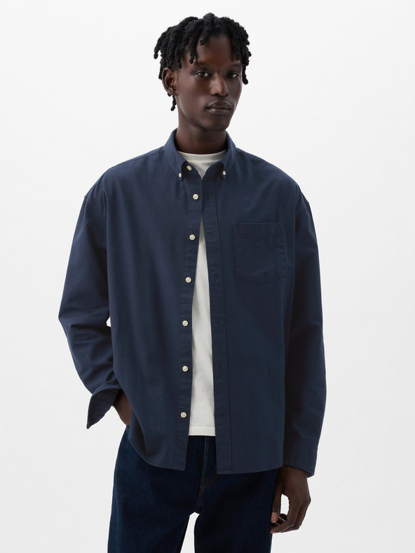 GAP Košile oxford logo oversize GAP