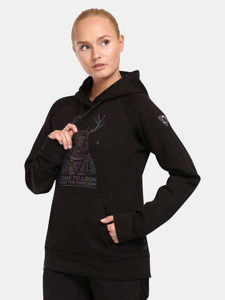 Kilpi Černá dámská mikina s kapucí Kilpi LTD BELLATRIX-W