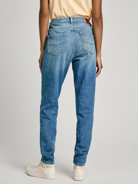 Pepe Jeans Modré dámské straight fit džíny Jeans Pepe Jeans