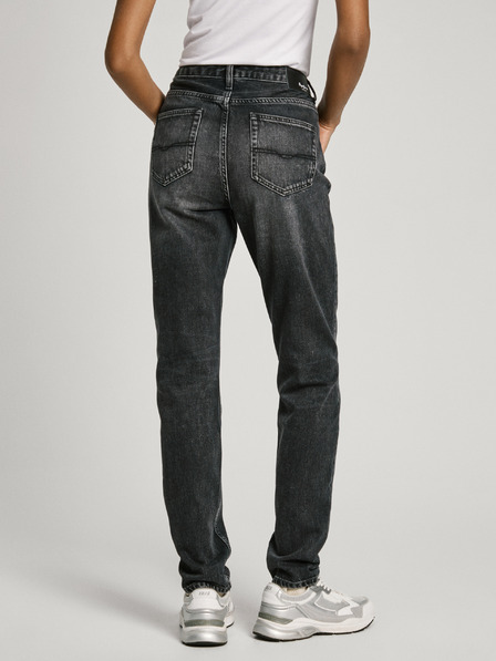 Pepe Jeans Černé dámské straight fit džíny Pepe Jeans