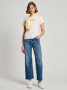 Pepe Jeans Žluto-bílé dámské pruhované tričko Pepe Jeans