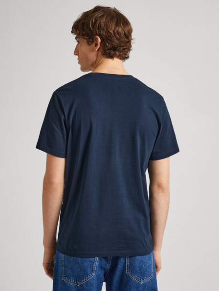 Pepe Jeans Tmavě modré pánské tričko Pepe Jeans