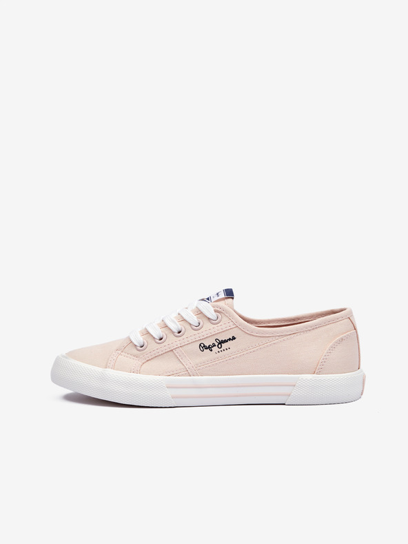 Pepe Jeans Světle růžové dámské tenisky Pepe Jeans Brady Basic