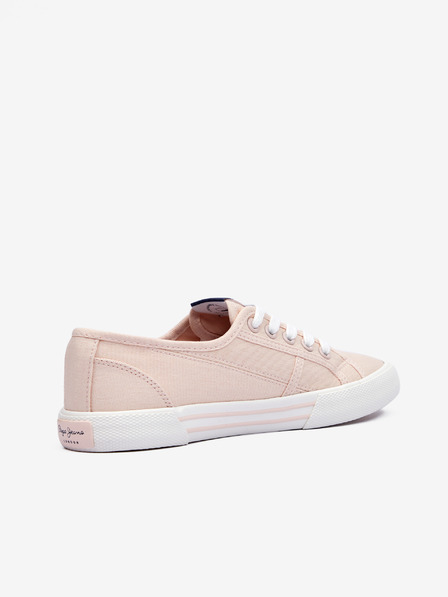 Pepe Jeans Světle růžové dámské tenisky Pepe Jeans Brady Basic
