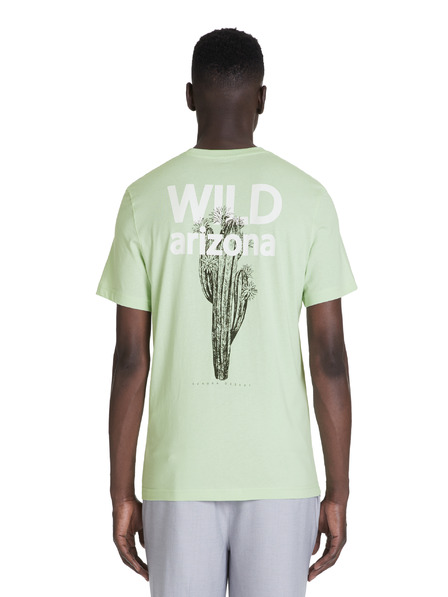 Celio Světle zelené pánské tričko Celio Jebeach