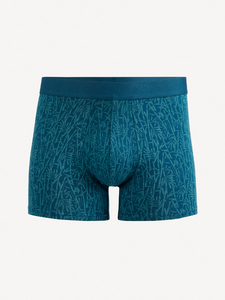 Celio Modré pánské vzorované boxerky Celio Jibobamb
