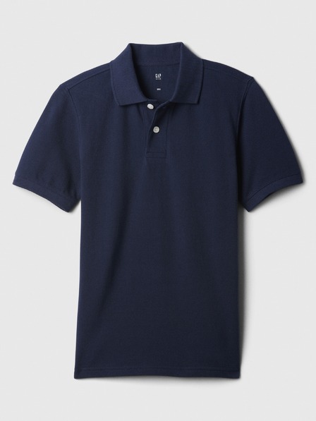 GAP Tmavě modré klučičí pique polo tričko GAP