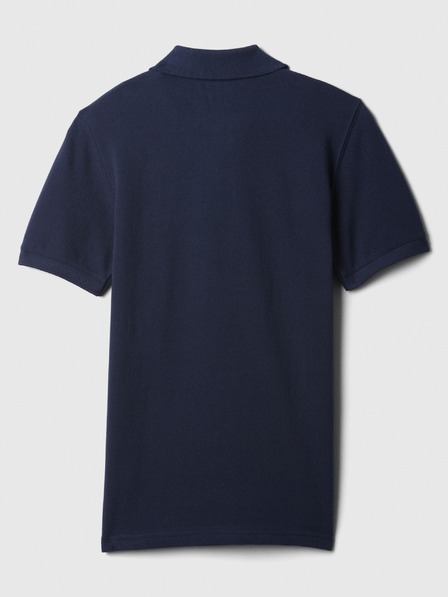 GAP Tmavě modré klučičí pique polo tričko GAP