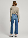 Pepe Jeans Modré dámské straight džíny Pepe Jeans