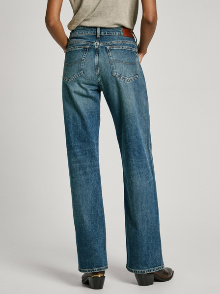 Pepe Jeans Modré dámské wide džíny Pepe Jeans