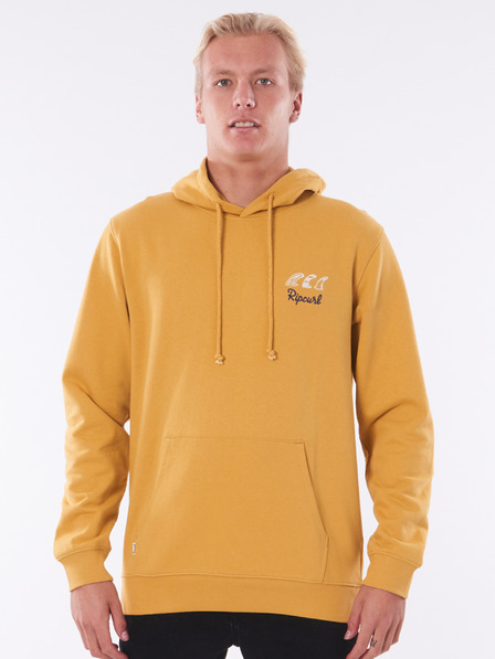 Rip Curl Žlutá pánská mikina s kapucí Rip Curl