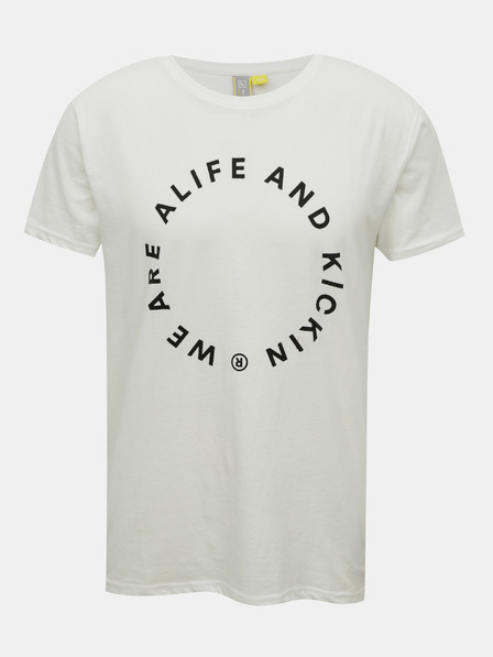 Alife and Kickin Bílé pánské tričko Alife and Kickin