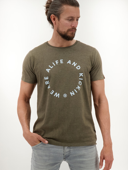 Alife and Kickin Khaki pánské tričko Alife and Kickin