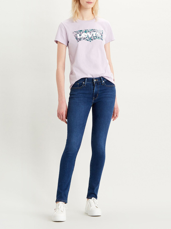Levi's® Tmavě modré dámské skinny fit džíny Levi's® 711