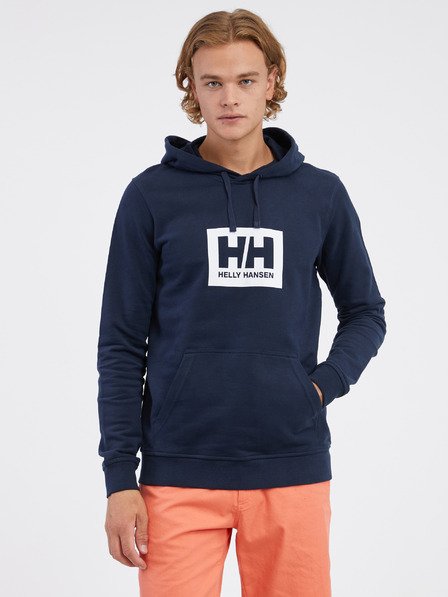 Helly Hansen Tmavě modrá pánská mikina s kapucí HELLY HANSEN HH Box Hoodie Helly