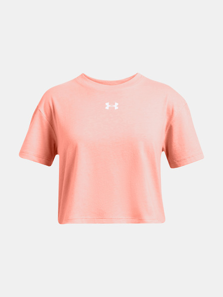 Under Armour Dívčí tričko Under Armour UA CROP SPORTSTYLE LOGO SS