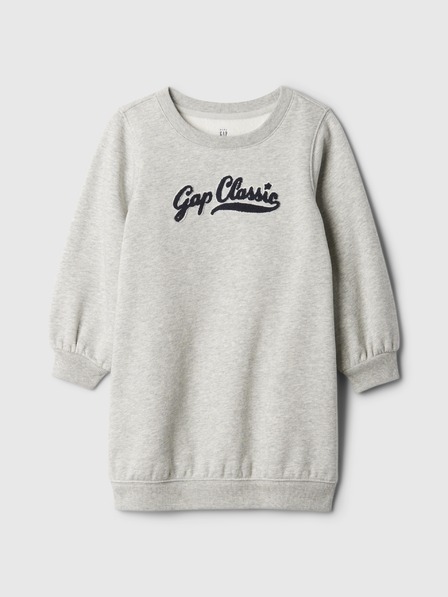 GAP Baby mikinové šaty s logem GAP