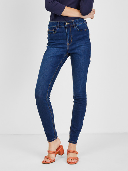 Orsay Tmavě modré dámské skinny fit džíny ORSAY
