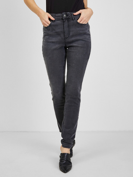 Orsay Tmavě šedé dámské skinny fit džíny ORSAY