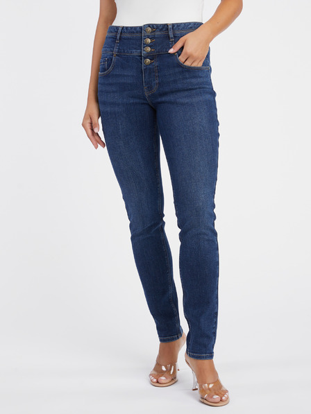 Orsay Tmavě modré dámské skinny fit džíny ORSAY