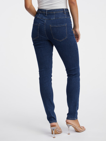 Orsay Tmavě modré dámské skinny fit džíny ORSAY