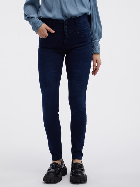 Orsay Tmavě modré dámské skinny fit džíny ORSAY