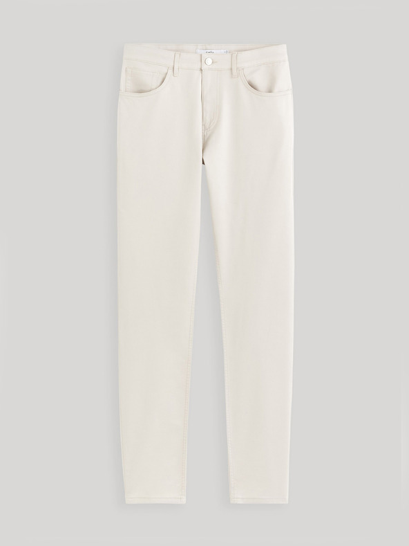 Celio Krémové pánské kalhoty Celio Gofive