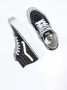Vans Černé dámské kotníkové kožené tenisky na platformě VANS Sk8-Hi Tapered Stackform