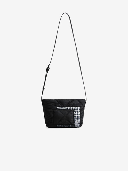 Desigual Černá dámská vzorovaná crossbody kabelka Desigual After Dark Calpe