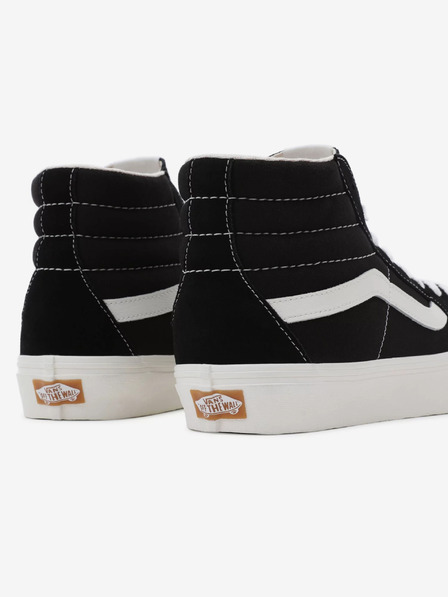 Vans Černé kotníkové tenisky s koženými detaily VANS SK8-Hi