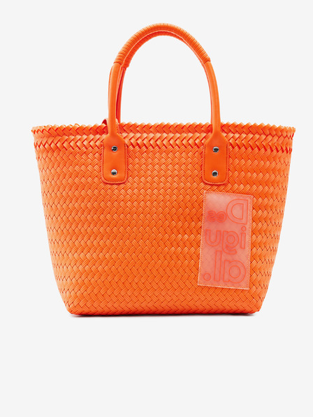 Desigual Oranžová dámská kabelka Desigual Basket Braided Zaire
