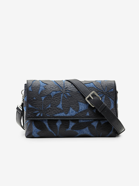 Desigual Modro-černá dámská vzorovaná kabelka Desigual Onyx Venecia 2.0