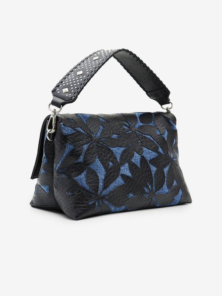 Desigual Modro-černá dámská vzorovaná kabelka Desigual Onyx Venecia 2.0