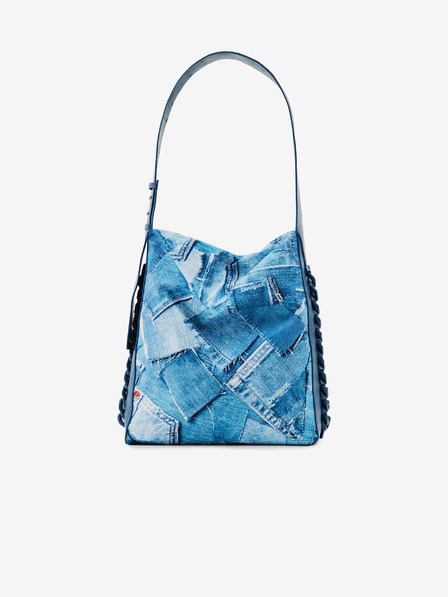 Desigual Modrá dámská vzorovaná kabelka Desigual Forever Blue Estrasburgo